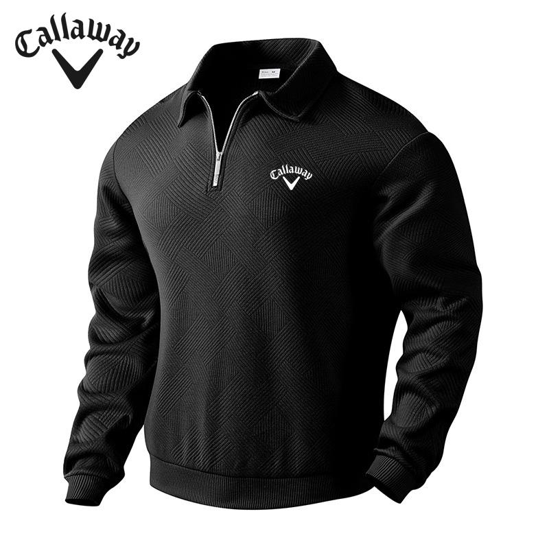 

Callaway Вишитий Осінньо-Зимовий Вінтажний Важкий Жакардовий З Довгим Рукавом Лацкан Блискавка Чоловіче Вільне Повсякденне Худі 3XL чорний