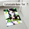 Personalized Crystal Velvet Carpet,aespa Custom Printed Name, Plush Area Rug For Home Indoor Decor