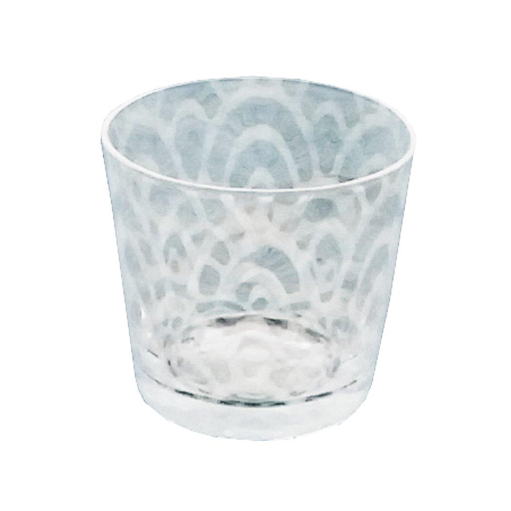 

Hirota Glass Soba Choko (Sake Cup) Taisho Roman Glass Wave TR-33-5