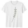 Hand Drawn Leaves Unisexs TShirt Botanical Nature Birthday Gift For Her