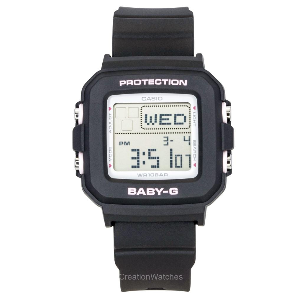 

Casio Baby-G Plus Digital Resin Strap Quartz BGD-10KH-1 100M Women s Watch With Silicone Holder белый