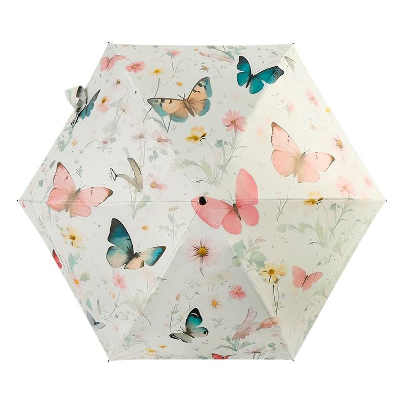 50% off small gold hook digital printing vinyl sunscreen umbrella sun umbrella folding parasol