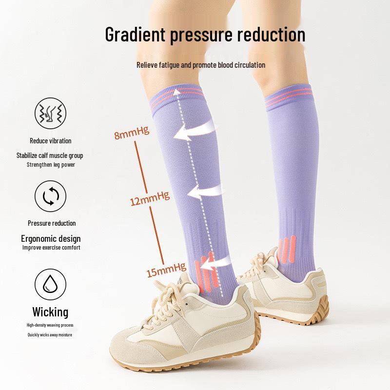 Women's Dopamine Compression Calf Socks for Yoga, Fitness, Running, and Cycling