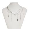 Retro Layer Earrings and Necklace With Bohemian Heart Pendant Pearls Choker And Cuban Chain Jewelry For Women Girls
