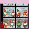 Santa Claus Pvc Static Cling Stickers Set For Christmas Party Decor
