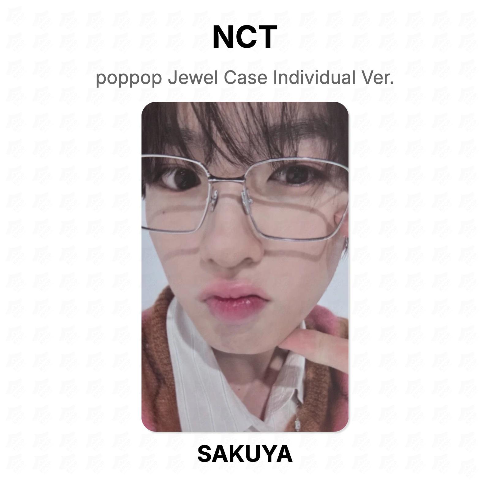 NCT poppop Jewel Case Individual Ver. Official Photocard SAKUYA