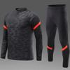 Football Jersey Long Sleeve Autumn And Winter Unfleece Sweater Pullover Training Adult Suit Printing Casual Sports Jersey