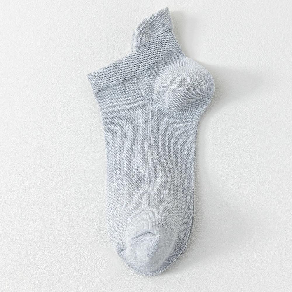 6 Pairs Summer Socks Men Thin Mesh Ankle No-show Socks High Quality Cotton Invisible Sports Socks