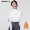 La Chapelle Women's Velvet Turtleneck Thermal Base Layer Top