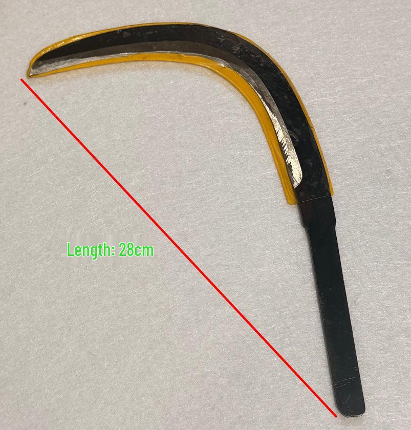 Portable Steel Fish Fork: Thickened Sickle-Style Spike for Fishing