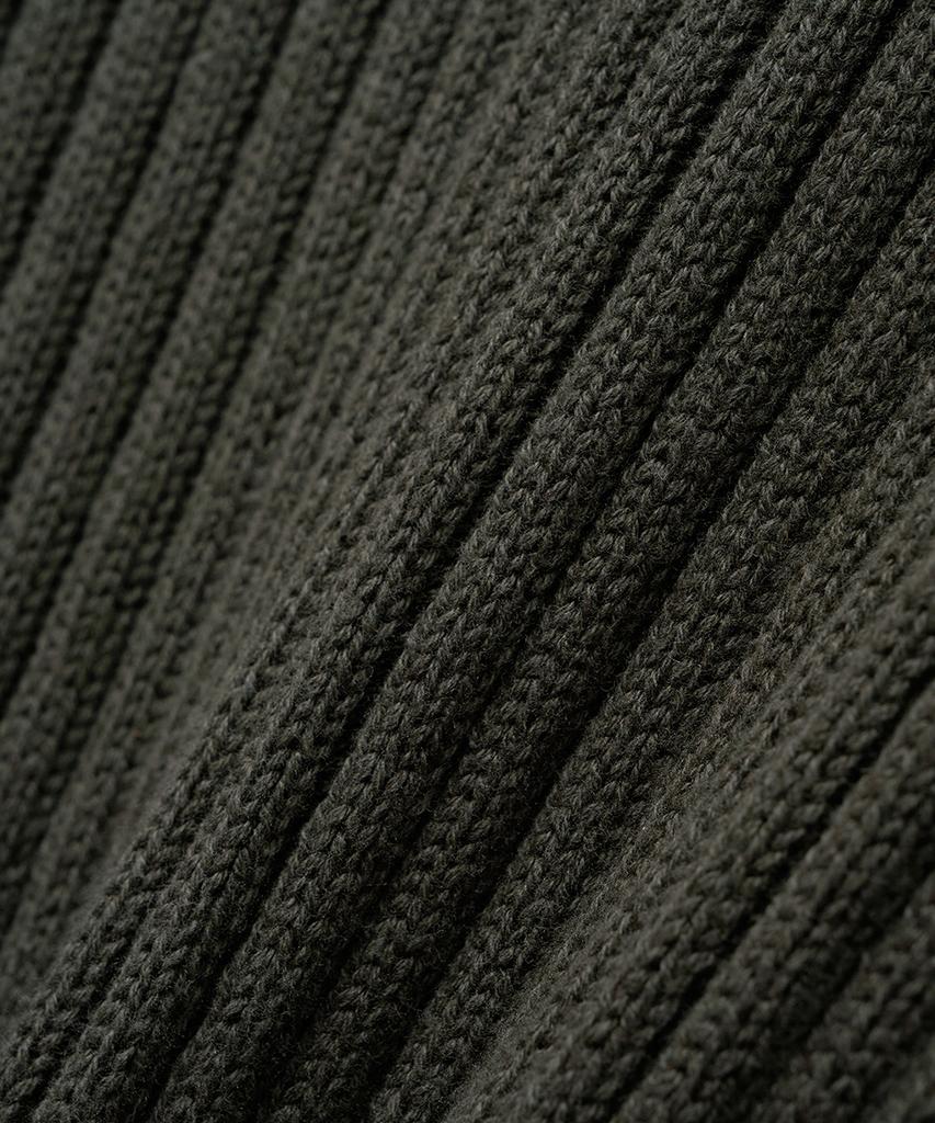 NOIRER Cotton Damaged Combat Knit (Khaki)