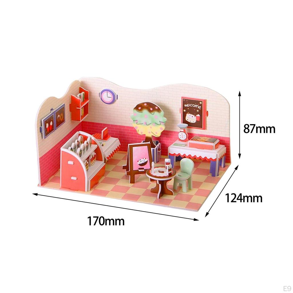 Building Model DIY Kits Paper and Foam Board, Creative Craft, 3D Jigsaw Puzzle Toys for Kids,
