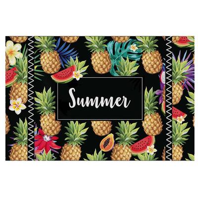 [Q3243] - Pineapple 'Tropical' Laminated Placemat (Summer) - 43x28 ​​cm