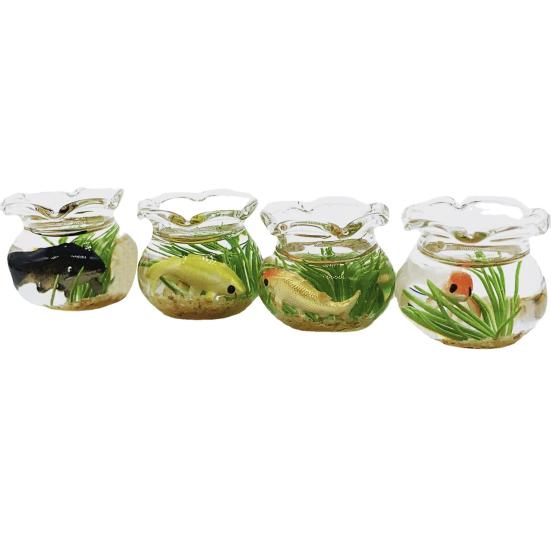Fish Tank Toy Miniature Ornaments Resin Dollhouse Fish Tank Scene Accessories