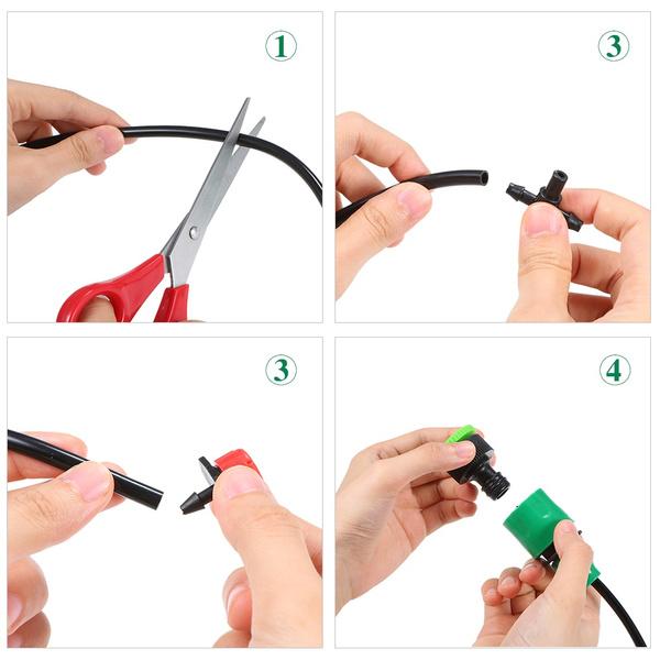 149Pcs DIY Saving Water Automatic Micro Drip Irrigation System Garden Greenhouse Irrigation Spray Self Watering Kits