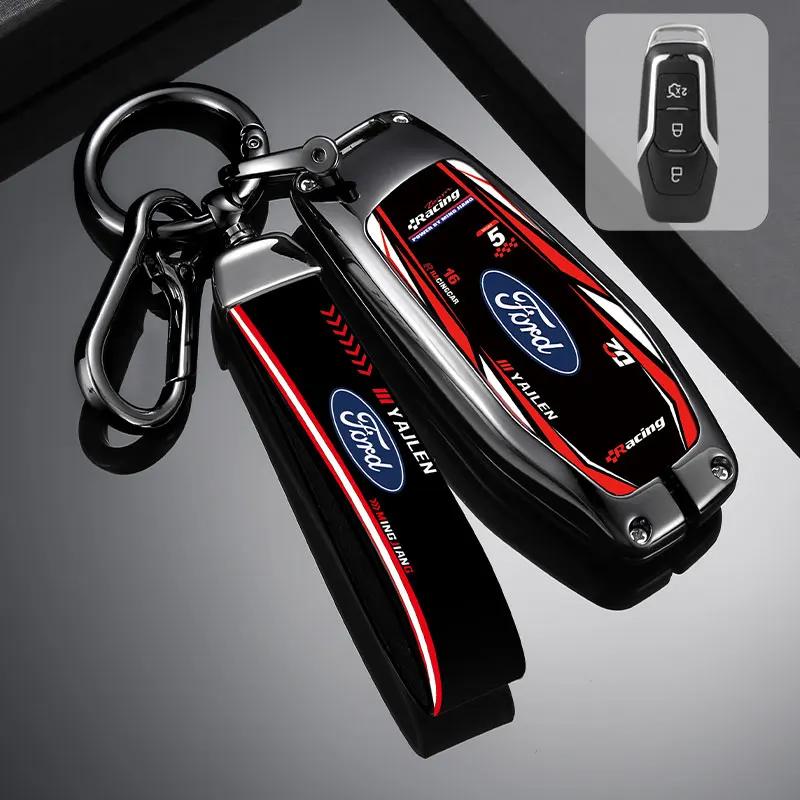Nová samolepka na auto 2026 2025 Horký kryt pouzdra na klíče od auta Skořepina Závodní designové doplňky Pro Ford Fusion Mondeo Mustang F-150 Expl