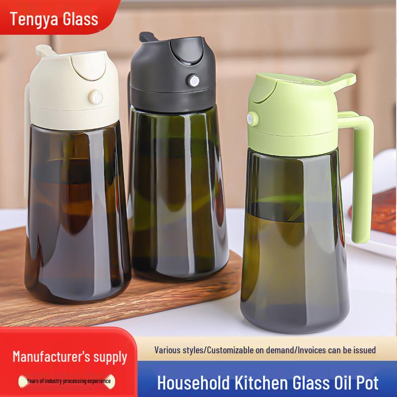 Leak-Proof Large Oil Spray Bottle for Air Fryers - Non-Drip, Light-Proof Design