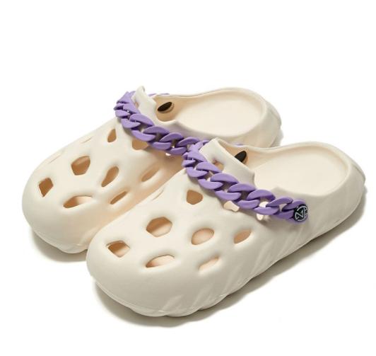 2024 Nouvelles Sandales à Plateforme d'Été pour Femmes, Pantoufles de Couple, Chaussures de Mode Creuses et Respirantes, Pantoufles d'Intérieur pour Femmes