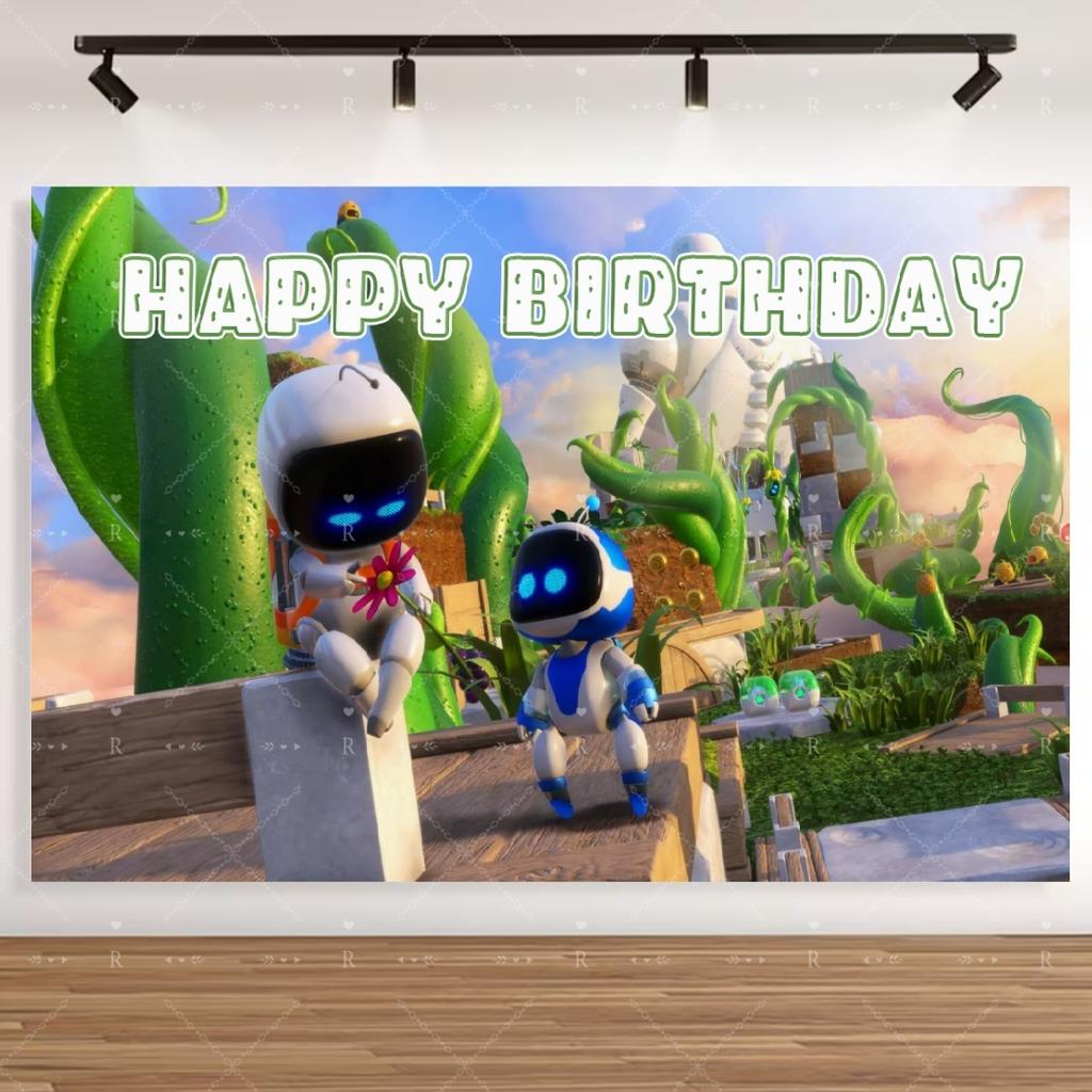 Cartoon ROBOTS Child Birthday Party Decoration Supplies Cup Plate Balloon Tablecloth Banner Photography Background Prop Kid Gift