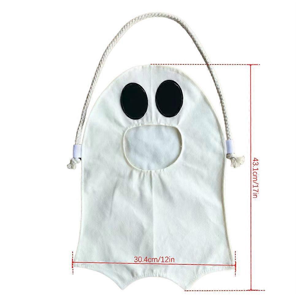 Halloween Ghost Candy Bag, Cute Ghost Shoulder Bag, Halloween Funny Trick-or-Treat Candy Bag for Kids