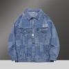 Spring Autumn Denim Clothing Set for Men Stylish Jacket Jeans 2-piece Set Working Class Style Bold Fashion Statement