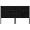 VidaXL Tête de lit Noir 126x4x100 cm Bois massif de pin 818714