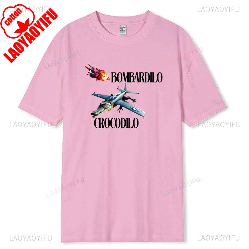 Italian Brainrot Shirt BOMBARDILO CROCODILO Funny AI Art 2025 Viral Meme Mythical Shanhaijing Design Cotton Tee Adult Casual Top