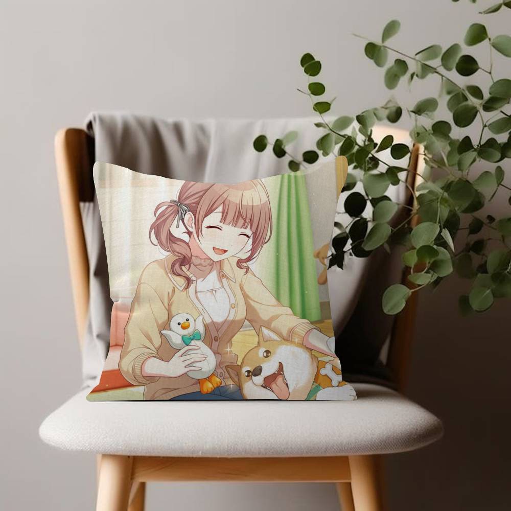 Mochizuki Honami Comfortable Soft Pillow Case for Sofa Living Room Home Office Decor Protective Covers