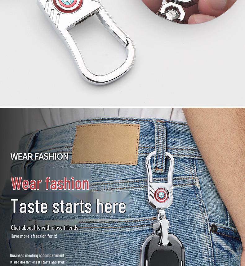 Baojun-Marvel Car Key Pouch: Stylish Buckle Remote Shell & Personalized Decoration