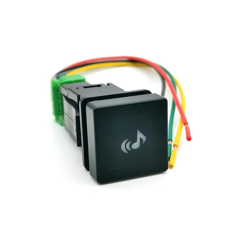 1PC Car LED DRL Radar Power on Off Fog Light Fan Seat Heated Switch Button with Wire Fit for Isuzu D-MAX 2021- 2023