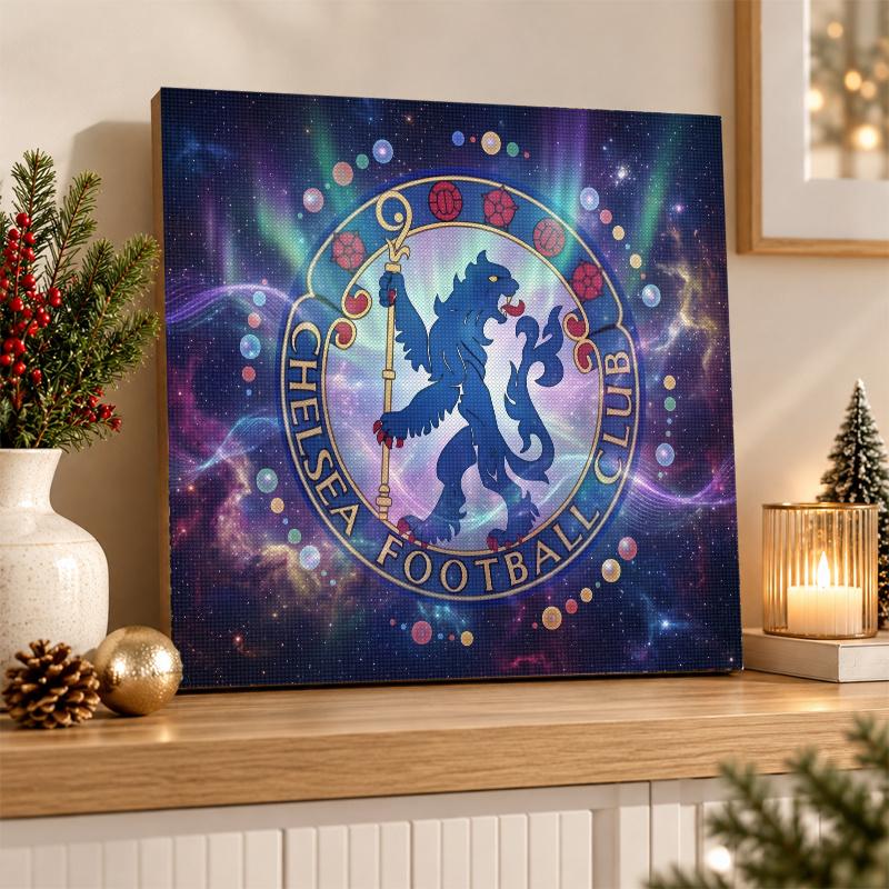 Chelsea FC Diamond Painting Kit 5D Full Drill DIY Diamond Mosaic Wall Art Home Decor