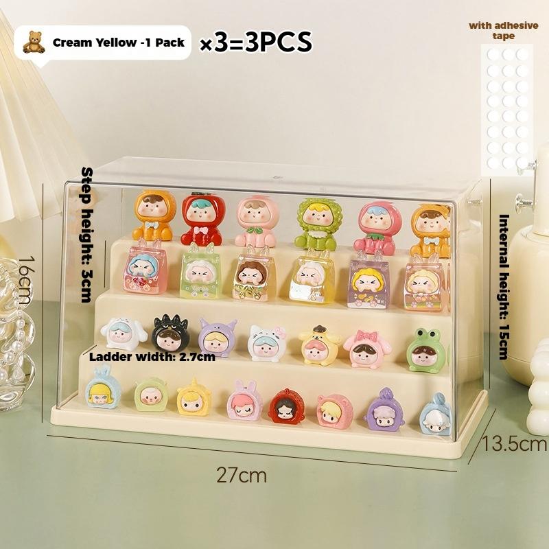 Clear Acrylic Display Case Dustproof Storage Organizer Box for Collectibles Figures Miniatures and Toy with Transparent Showcase