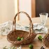 Modische Handgefertigte Weidenkörbe Tragbare Gesteckbehälter für Blumen Gartendekoration und Brautaccessoire