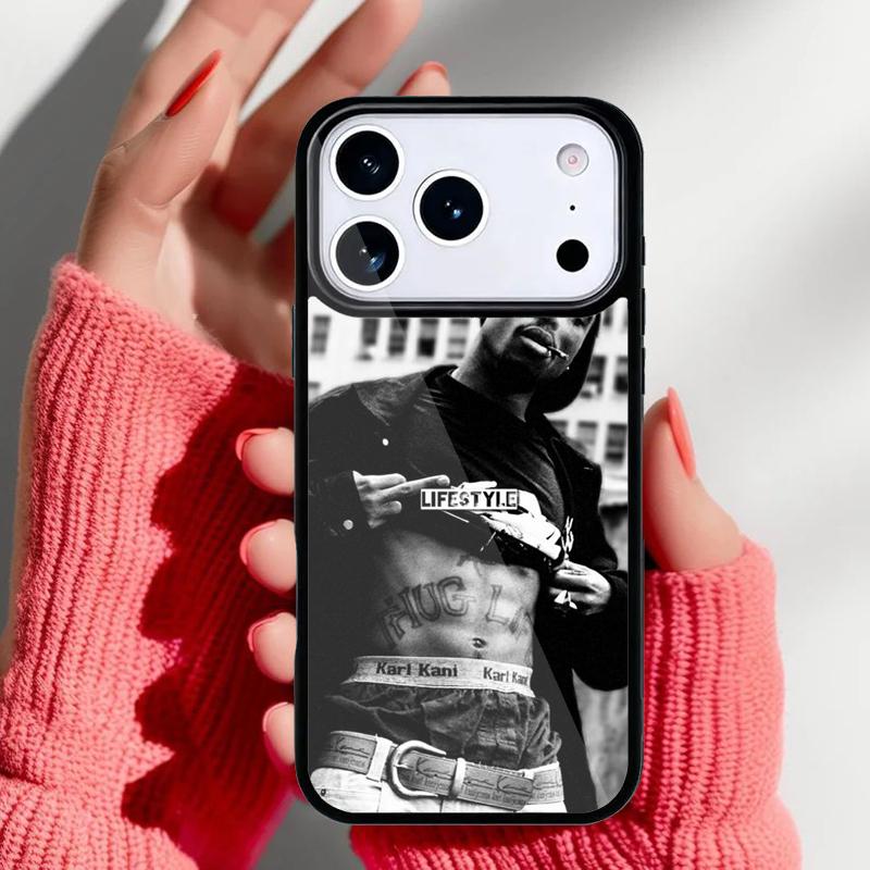 2Pac Tupac Rapper Singer Phone Case for iPhone 17 16 15 14 13 Pro Max Back Cover for 12 11 Pro Coque