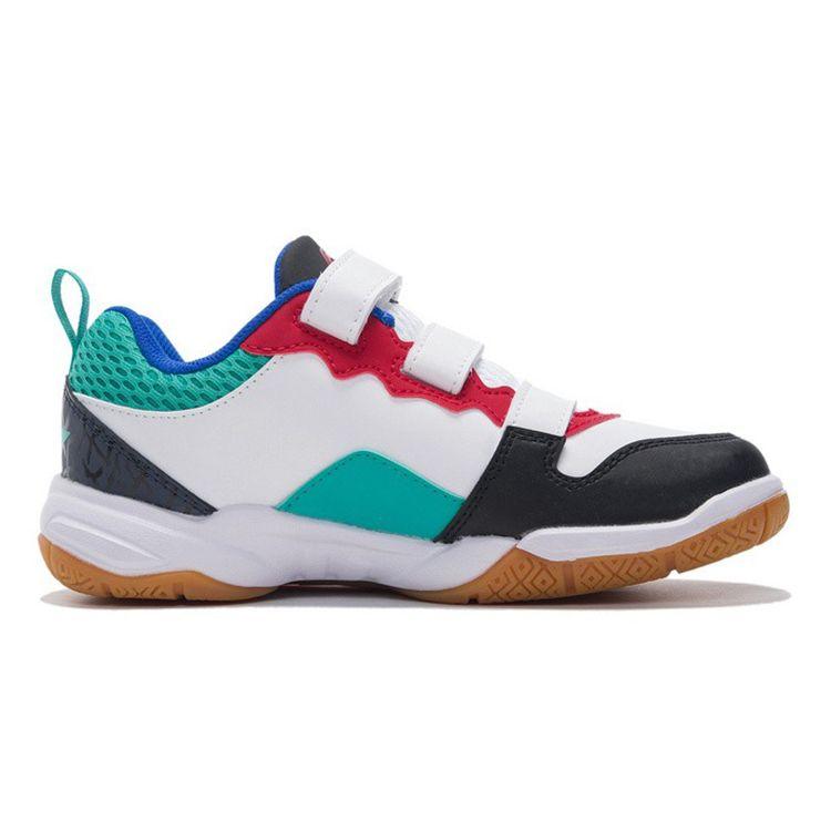 Li Ning Badminton Shoes Kids Shoes White Green AYTR028-2