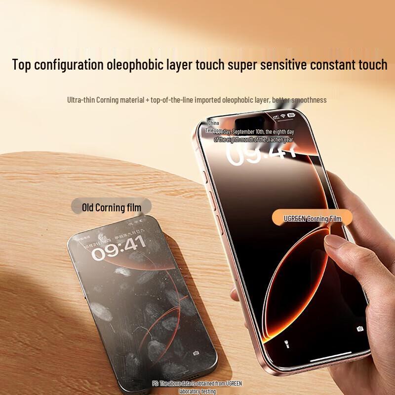 

Ugreen Corning Glass Full Screen Protector for iPhone 16 Pro Max with Dust-Free Application
