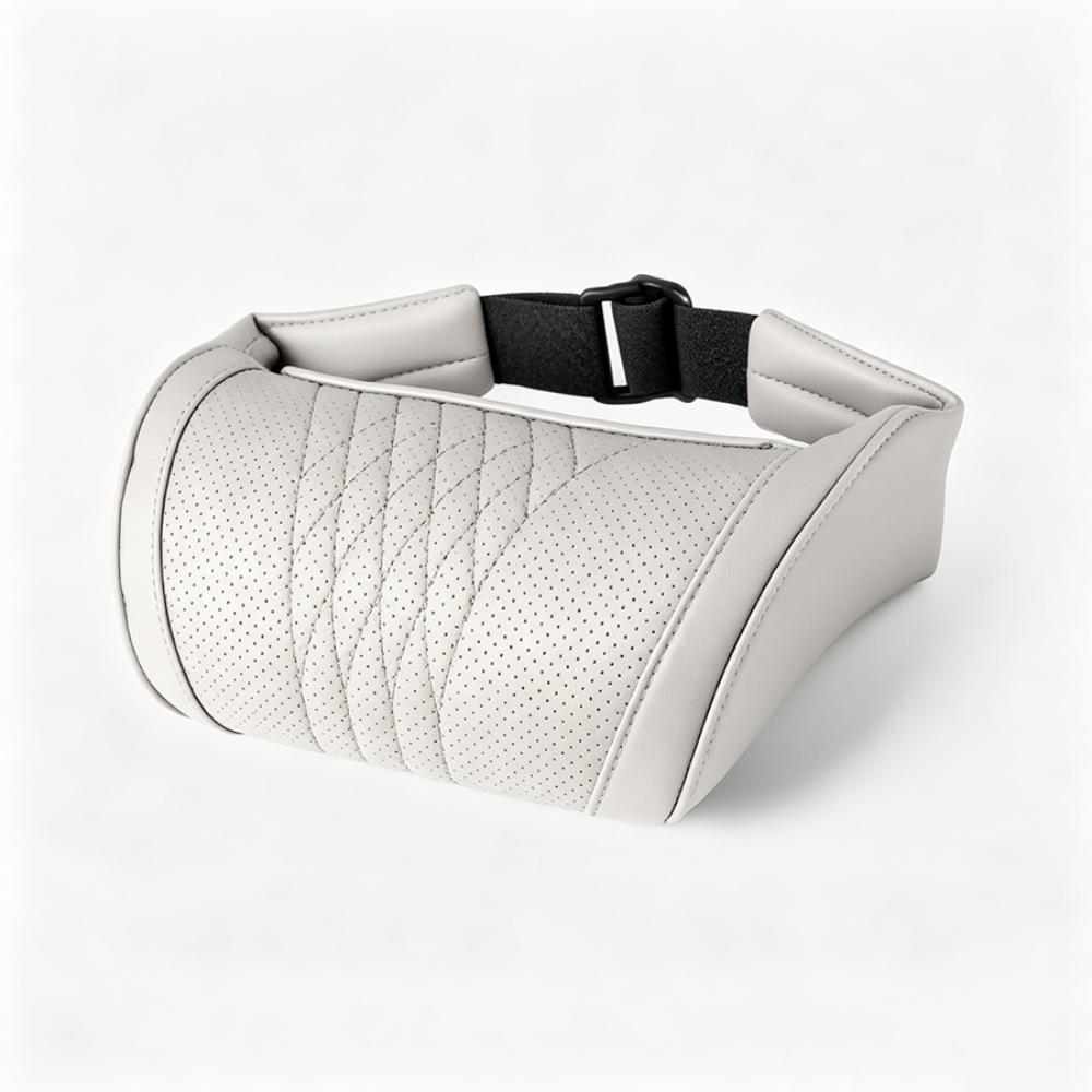 Leather Cover Car Headrest Cushion Memory Foam Auto Cervical Cushion Car Seat Neck Pillow