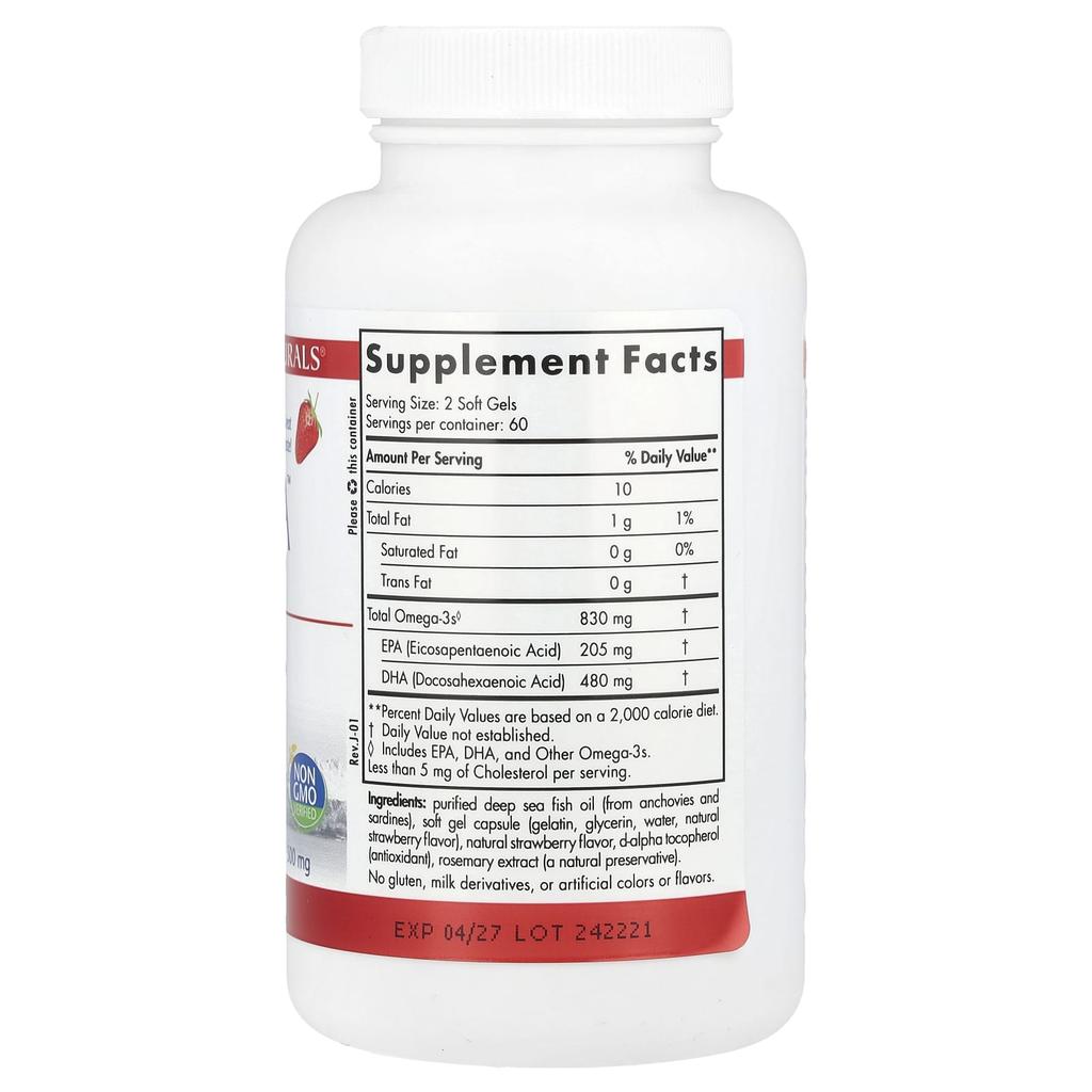 Prodha™, Strawberry Flavor, 120 Softgels (250Mg Per Softgel)