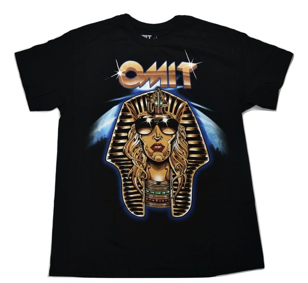 

Omit Mens Cosmic King Black Tee Shirt New L S