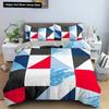 Building Block King Quen Soft Duvet Cover Colorful Brick Beding Set for Young Boys Tens Adult Peoples Carton 2/3pcs Polyester Warm Comforter Cover