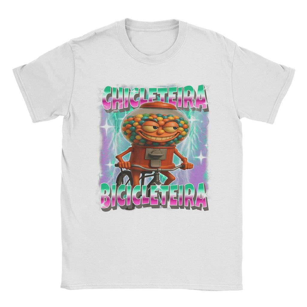 Men's Chicleteira-Bicicleteira Italian Brainrot Chiclete Bicicleta T Shirts   Clothing Short Sleeve O Neck Tees T-Shirts