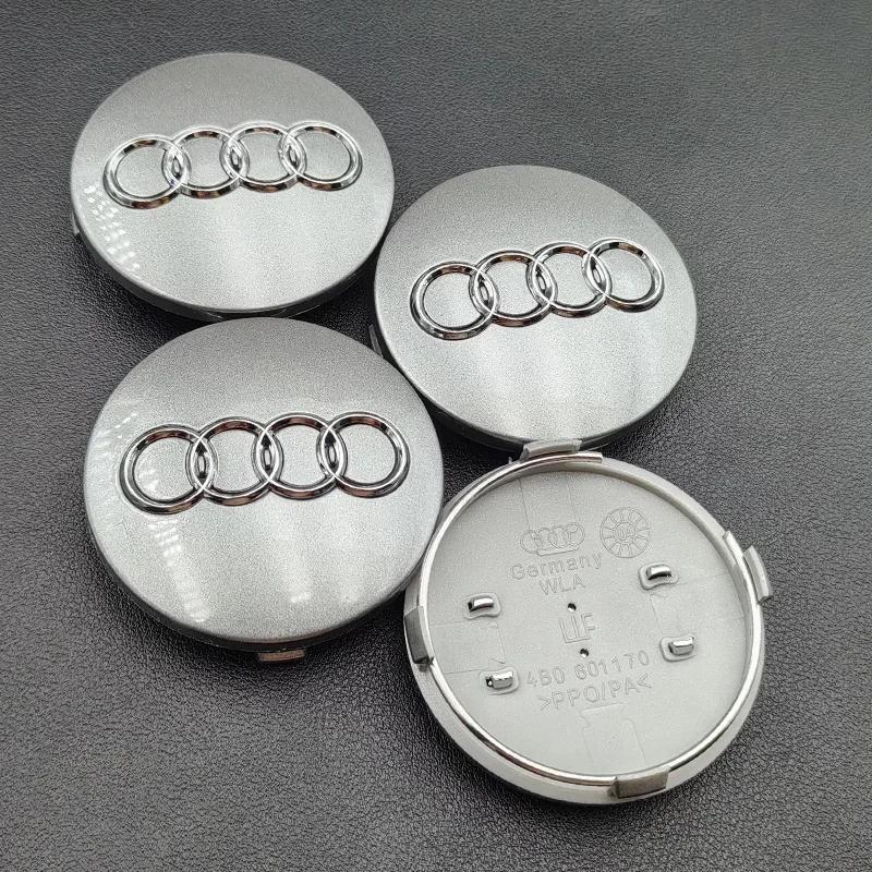For Audi B5 Hub Caps Hot For Audi 4pcs 60mm 61mm 68mm 69mm 77mm Audi Hub Caps Car Wheel Center Caps  for Audi A1 A2 A3 A4 A5 A6 A7 A8 S3