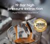 HiBREW 19Bar Semi Automatic Espresso Coffee Machine Temperature Adjustable 58mm Portafilter Cold/Hot Coffee Maker Metal CaseH10A