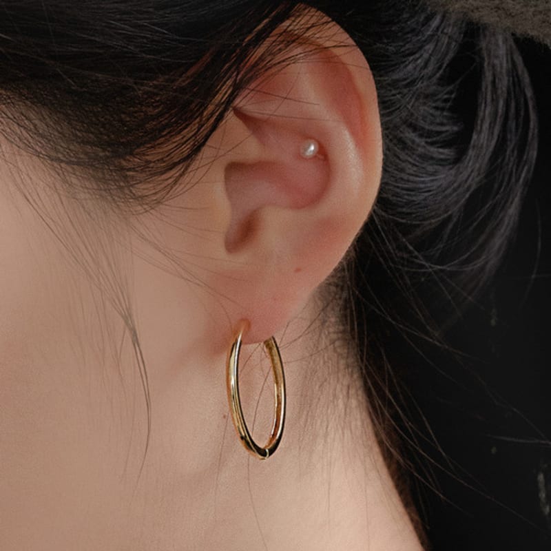 

GETMEBLING BASIC RING EARRING(3size) SILVER(EG368-WH)