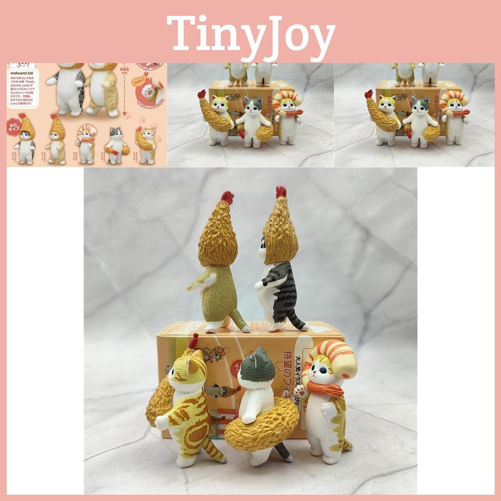 Whimsical Fortune Cat Sandy Tempura Shrimp Blind Box Models For Creative Playtime Fun