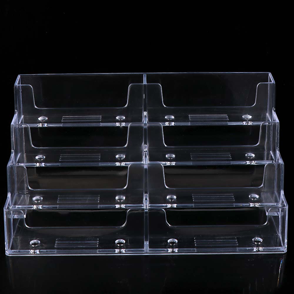 Display Holder Name Card Display Stand Transparent Business Card Storage Box Organization Stand