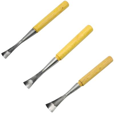 Rubonarie Schnitzmesserset für und 30mm Set, 3-teilig Holzbearbeitung, 20mm, 25mm, (Hellbraun)
