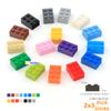 10pcs/lot DIY Blocks Building Bricks Thick 2X3 Educational Assemblage Construction Toys for Children Size Compatible With Brand