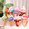 Crispy Cone Ice Cream Plush Doll Adorable Stuffed Toy For Kids Short Plush Material Customizable Design