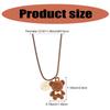 Fashionable Lovely Sturdy Plush Bear Pendant Necklace Designs for Trendy Girls and Personalize Styles Enthusiasts